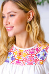 Brass & Rattan Woven Dangle Drop Earrings