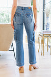 Clarissa High Rise Wide Leg Cargo Jeans