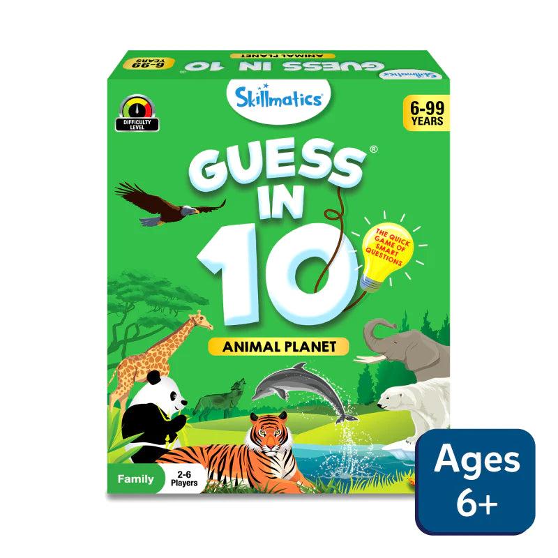 Guess in 10: Animal Planet | Trivia card game (ages 6+)