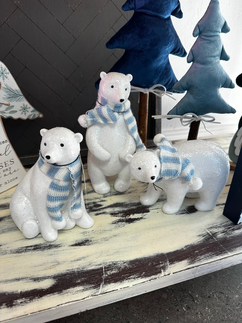 Polar Bears Polyresin