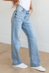 Mildred High Rise V Front Waistband Straight Jeans- size 22