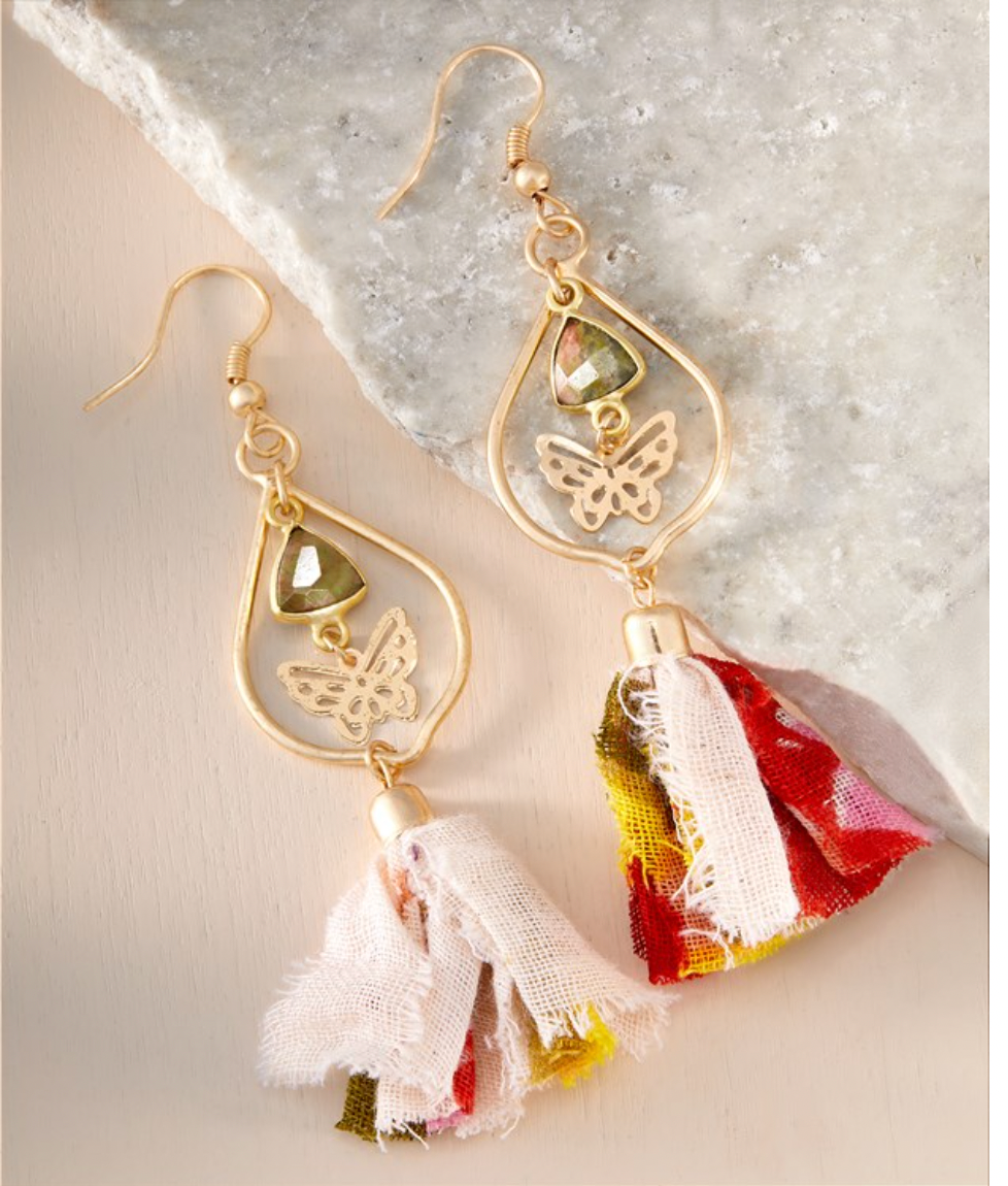 Butterfly Teardrop Earring