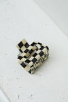 Checkered Claw Clip in Black