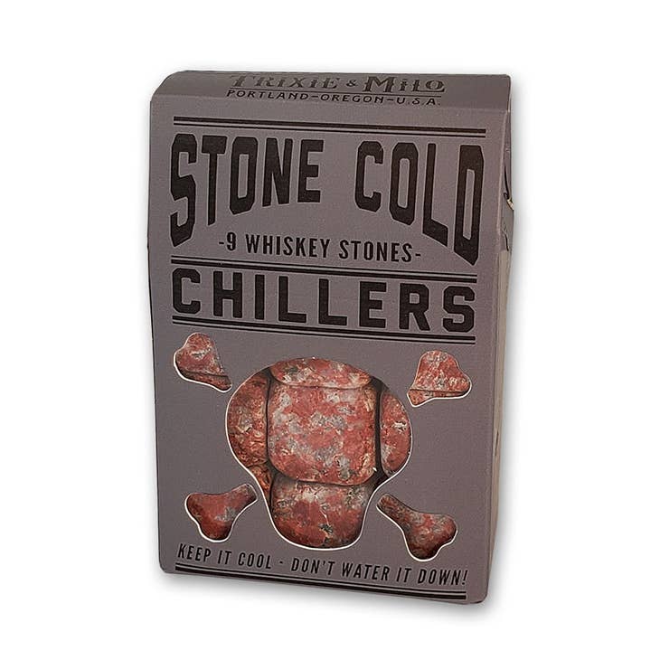 PREORDER: Whiskey Stones in Red Granite