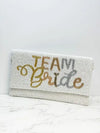 PREORDER: Team Bride Beaded Convertible Crossbody Bag