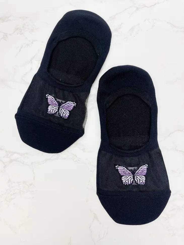 PREORDER: No Show Butterfly Socks in Two Colors