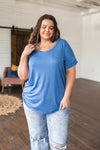 Absolute Favorite V-Neck Top in Azure