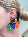 PREORDER: Boo Witchy Halloween Beaded Dangle Earrings