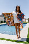 PREORDER: Luxury Beach Towel in Tropical Bird