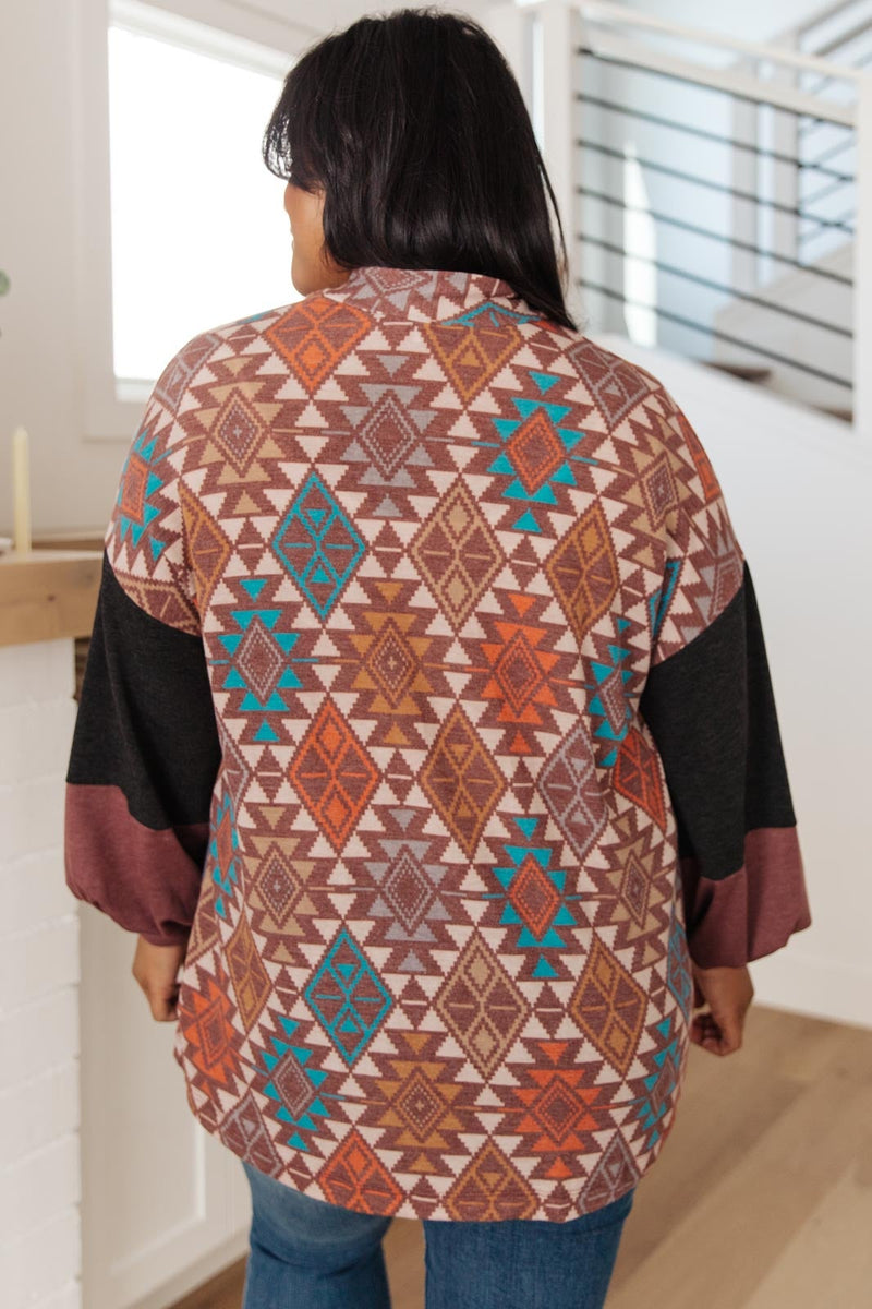 Jessie Mixed Print Cardigan