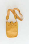 Millie Mini Nylon Crossbody Bag in Mustard