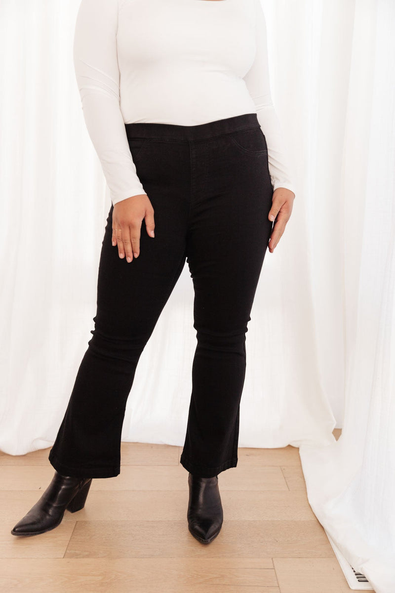 Next Level Black Flare Jeans