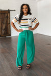 On The Other Side Wide Leg Pants in Green