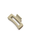 Rectangle Claw Clip in Matte Ivory