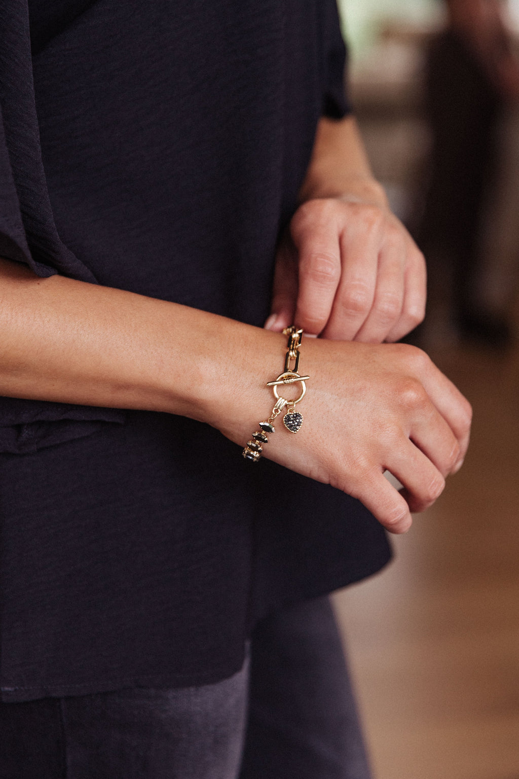 Sofia Toggle Bracelet In Gold