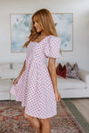 The Moment Checkered Babydoll Dress