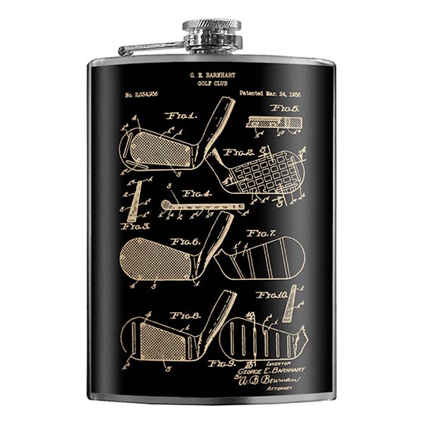 PREORDER: Stainless Steel Hip Flask in Assorted Prints