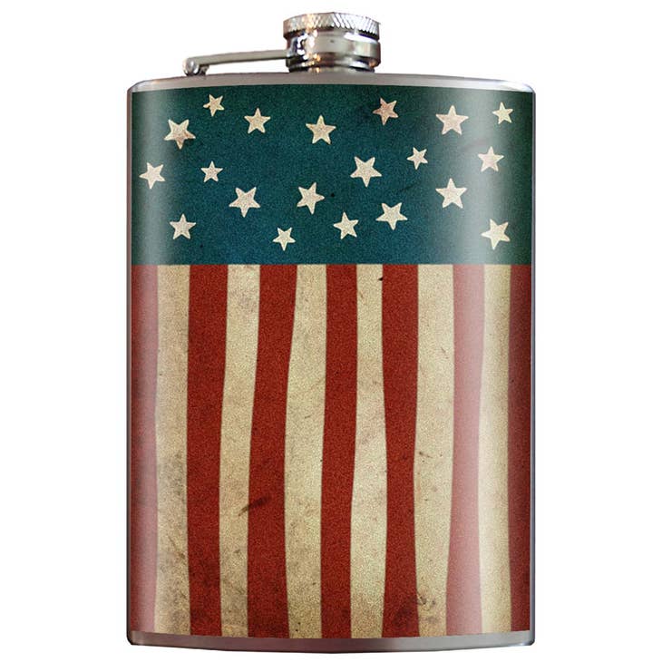 PREORDER: Stainless Steel Hip Flask in Assorted Prints