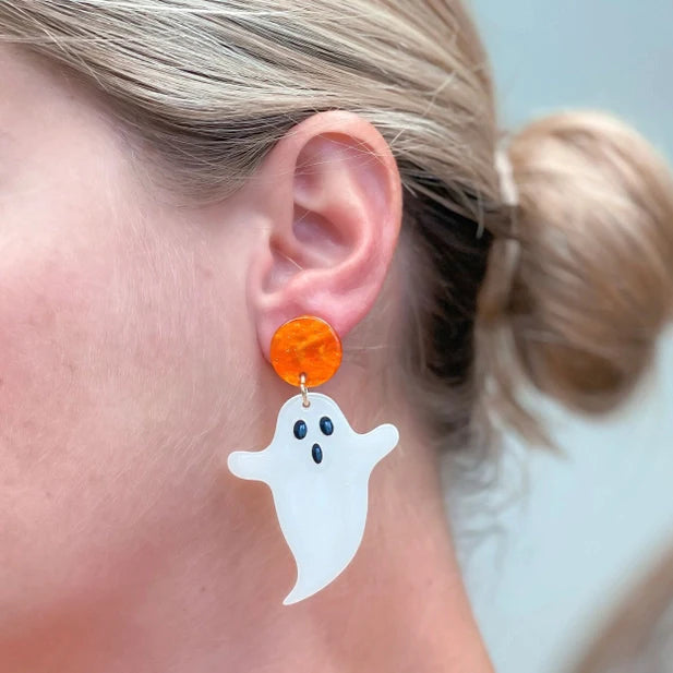 PREORDER: Glow in the Dark Ghost Dangle Earrings