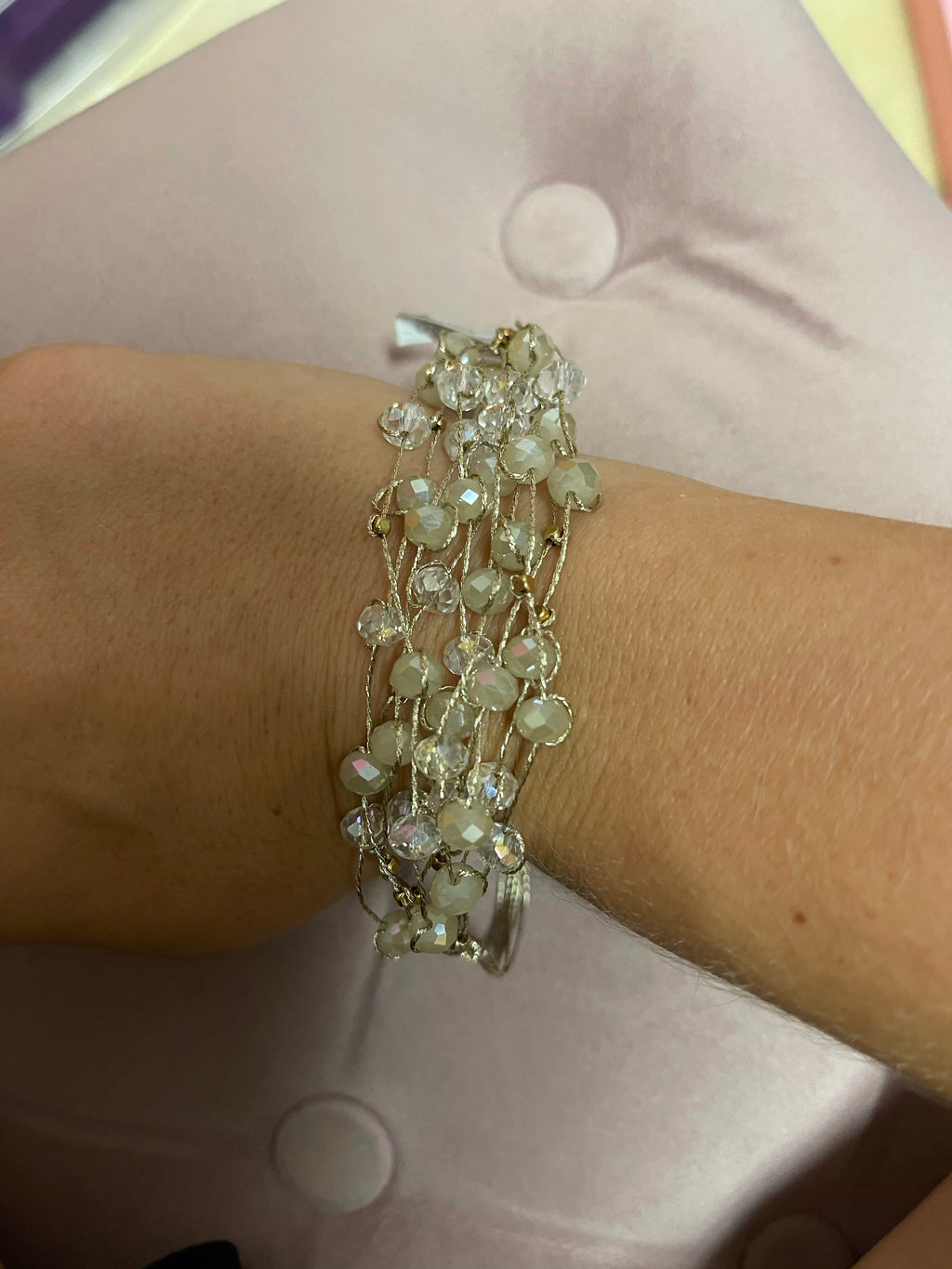 Champagne Multi Strand BRacelet